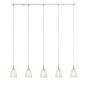 Hanglamp Malt II glas/ijzer - 5 lichtbronnen