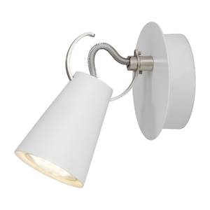 Wandlamp Saso staal - 1 lichtbron - Wit