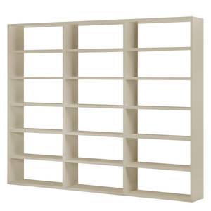 Boekenkast Empire Licht beige - Mat Lichtbeige - 276 x 221 cm