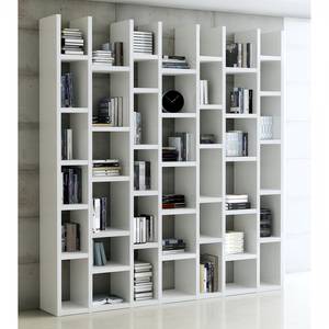 Boekenkast Emporior II Hoogglans wit - Breedte: 211 cm