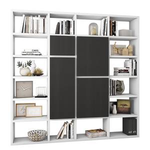 Open kast Emporior VI Bruin - Wit - Plaatmateriaal - 227 x 221 x 33 cm