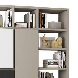 Boekenkast Emporior IV Mat Lichtbeige - Breedte: 272 cm