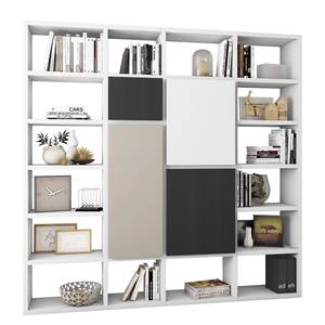 Boekenkast Emporior IV Wit - Breedte: 227 cm