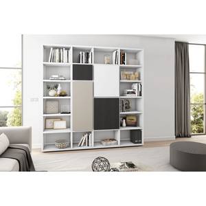 Boekenkast Emporior IV Wit - Breedte: 227 cm