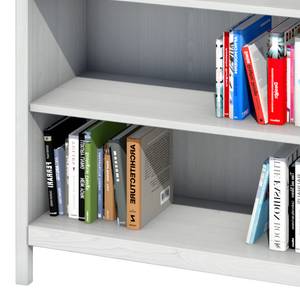 Boekenkast Karelien deels massief grenenhout - wit - Breedte: 88 cm