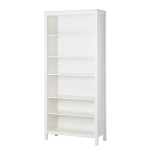 Boekenkast Karelien Deels massief grenenhout - wit - Breedte: 88 cm