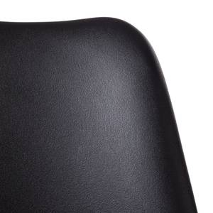 Chaise de bureau Aledas I Imitation cuir / Métal - Noir