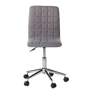 Chaise de bureau Arava Tissu / Métal - Gris foncé