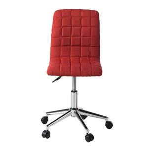 Chaise de bureau Arava Tissu / Métal - Rouge