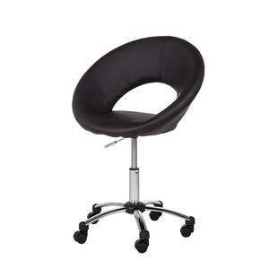 Chaise pivotante de bureau Frieder I Imitation cuir - Noir