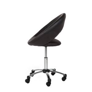 Chaise pivotante de bureau Frieder I Imitation cuir - Noir