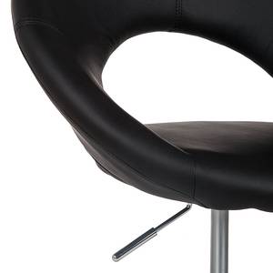 Chaise pivotante de bureau Frieder I Imitation cuir - Noir