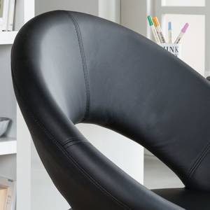 Chaise pivotante de bureau Frieder I Imitation cuir - Noir