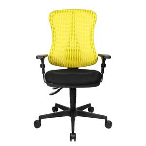 Bürodrehstuhl Head Point Gelb / Schwarz - Ohne Kopfstütze - Höhenverstellbare Armlehnen