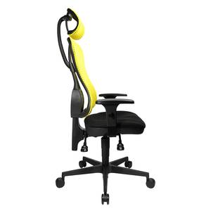 Bürodrehstuhl Head Point Gelb / Schwarz - Mit Kopfstütze - Höhenverstellbare Armlehnen