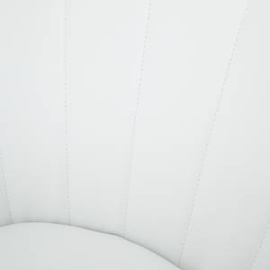 Bureaustoel Katsina kunstleer/geweven stof - Wit/lichtgrijs