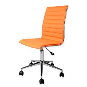 Chaise de bureau Marilyn Imitation cuir - Orange