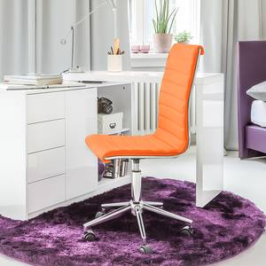 Chaise de bureau Marilyn Imitation cuir - Orange