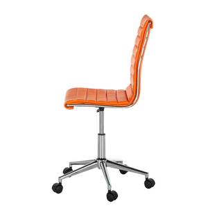 Chaise de bureau Marilyn Imitation cuir - Orange