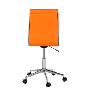 Chaise de bureau Marilyn Imitation cuir - Orange