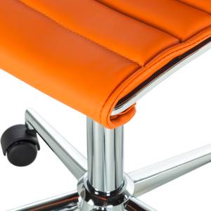 Chaise de bureau Marilyn Imitation cuir - Orange