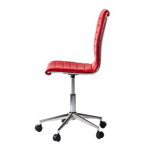 Chaise de bureau Marilyn Imitation cuir - Rouge