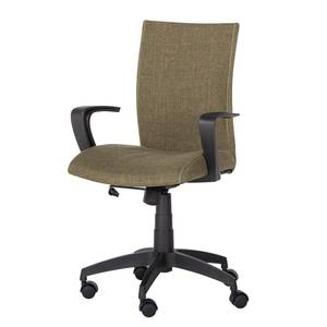 Chaise de bureau pivotante Maze Tissu - Kaki