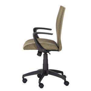 Chaise de bureau pivotante Maze Tissu - Kaki