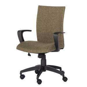 Chaise de bureau pivotante Maze Tissu - Kaki