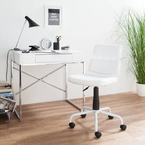 Chaise de bureau Pala Imitation cuir / Métal - Blanc