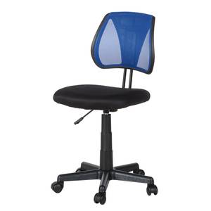 Chaise de bureau pivotante Seda Mesh - Noir / Bleu