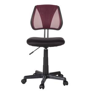 Chaise de bureau pivotante Seda Mesh - Noir / Rouge