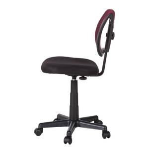 Chaise de bureau pivotante Seda Mesh - Noir / Rouge