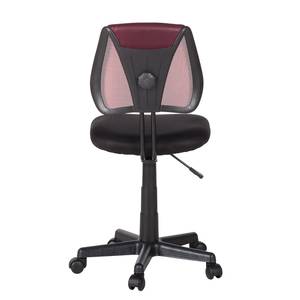 Chaise de bureau pivotante Seda Mesh - Noir / Rouge