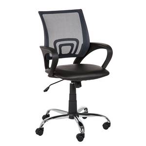 Chaise de bureau pivotante Wayne Noir / Gris