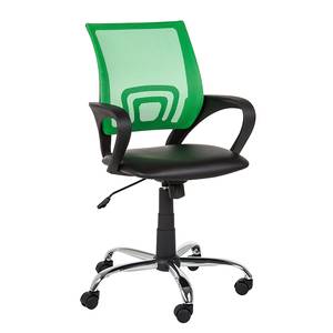 Chaise de bureau pivotante Wayne Noir / Vert