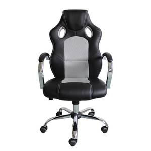 Gaming Chair Yanis Kunstleder / Mesh - Schwarz / Rot - Schwarz / Grau