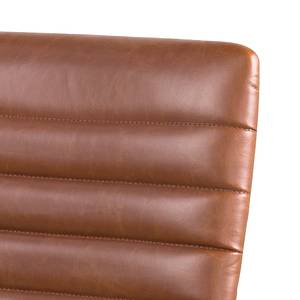 Chaise de bureau Waledas Imitation cuir - Marron vintage