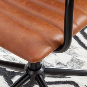 Chaise de bureau Waledas Imitation cuir - Marron vintage