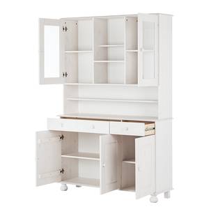 Credenza Bretagne Pino massello Laccato bianco