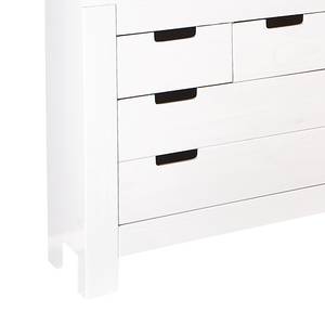 Credenza Kirsa Legno massello di pino Bianco verniciato