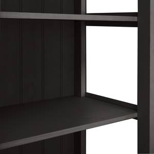 Credenza Sollerön Pino massello - Nero/Color ottone