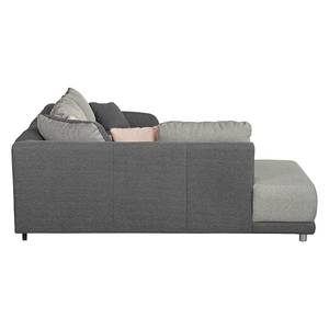 Ecksofa Farfalla Webstoff Longchair davorstehend links