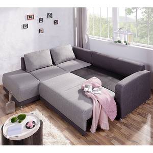 Ecksofa Farfalla Webstoff Longchair davorstehend links