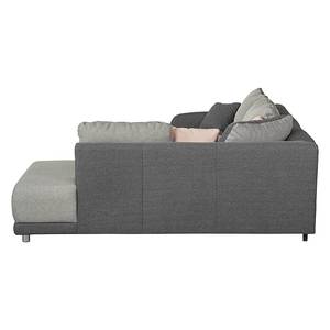 Ecksofa Farfalla Webstoff Longchair davorstehend rechts