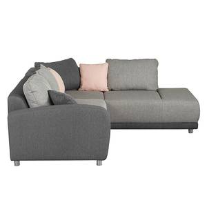 Ecksofa Farfalla Webstoff Webstoff - Longchair davorstehend rechts