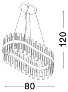 Pendelleuchte CROWN 36 x 36 cm