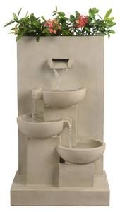 Fontaine de jardin RJ-23064N-EU Beige - Polyrotin - 32 x 74 x 44 cm