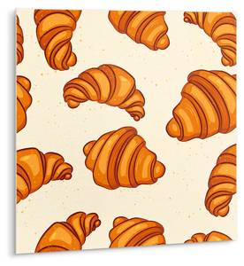 Selbstklebende Fliesen (9 St.) Croissant Braun - Kunststoff - 30 x 30 x 1 cm