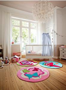 Kinderteppich Fantasy Flower Pink - Textil - 100 x 10 x 100 cm